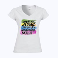 Softstyle™ women's v-neck t-shirt Thumbnail