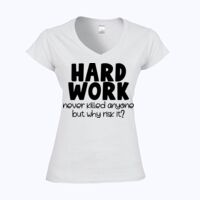 Softstyle™ women's v-neck t-shirt Thumbnail