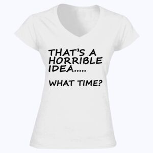 Softstyle™ women's v-neck t-shirt Thumbnail